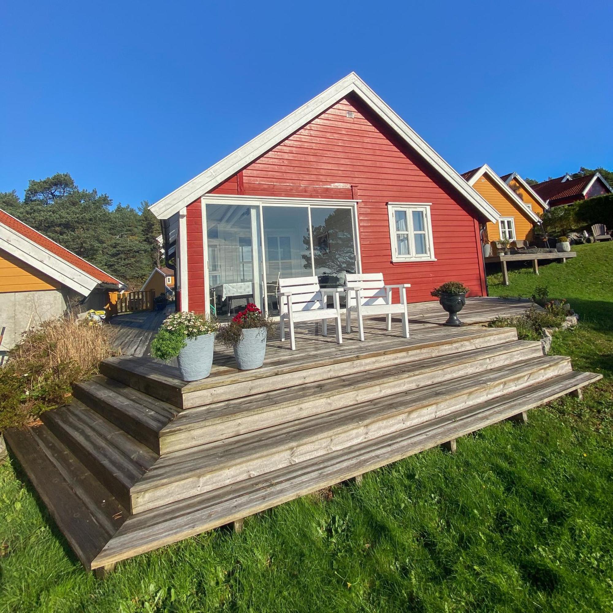 Tregde Ferie Mandal Exterior foto